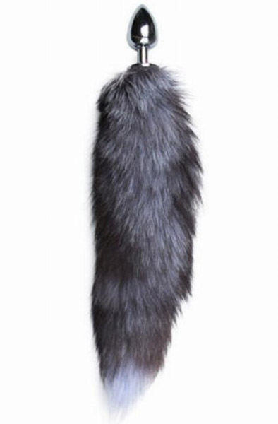 Fox Tail Plug Nr. 4 Silber - Analplug in Tierform 1