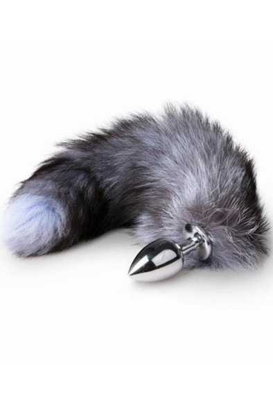 Fox Tail Plug Nr. 4 Silber - Analplug in Tierform 2