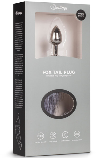 Fox Tail Plug Nr. 5 Silber - Analplug in Tierform 3