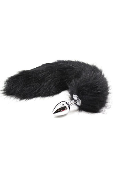 Fox Tail Plug Schwarz - Analplug in Tierform 1
