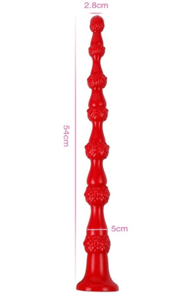 FUKR Langer Dildo Perlen Reptil 54cm - Extra langer Anal-Dildo 3