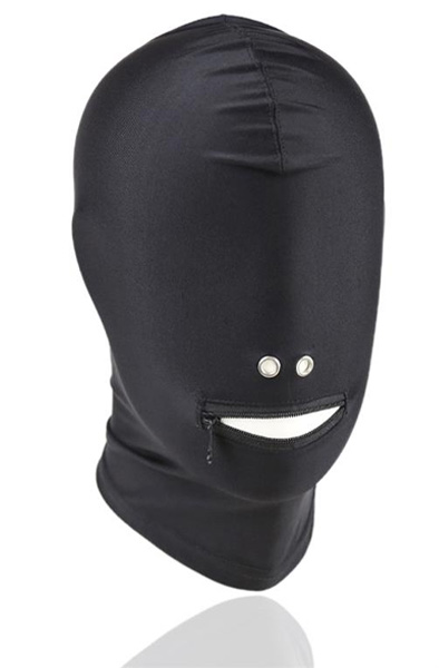 Full Cover Maske mit Reißverschluss am Mund - BDSM Maske 2