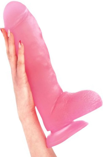 Fulvio Dildo Transparent Pink 31 cm - XL Dildo 2