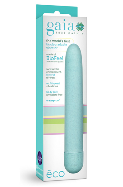 Gaia Eco Aqua Recyclable Vibrator - Recycelbarer Vibrator 2