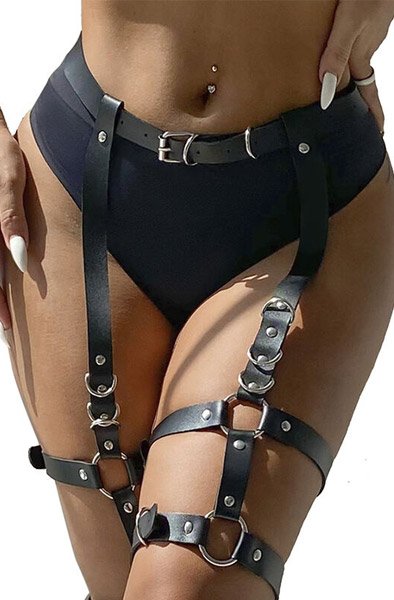 Garter Harness With Rings One Size - Strumpfhalter 1