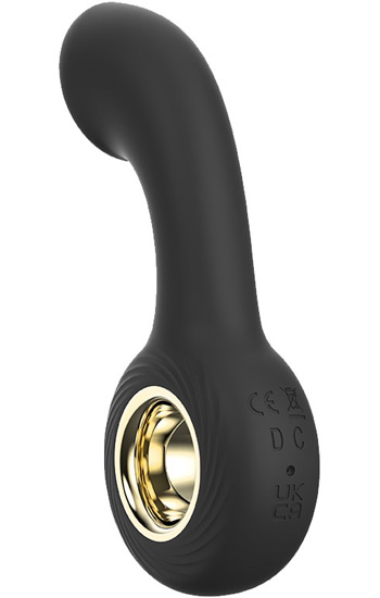 Gebogener Vibrations-Silikon-Analplug - Vibrierender Analplug 3