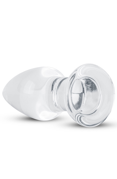Gildo Klarer Glas-Buttplug 10cm Ø3,9cm - Analplug aus Glas 2