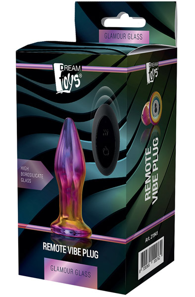 Glamour Glass Fernbedienung Vibe Plug - Analplug aus Glas 2