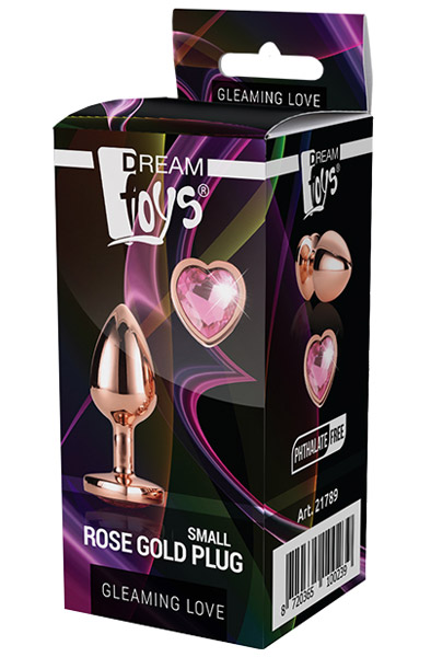 Gleaming Love Roségold Plug Klein - Analplug aus Metall 3
