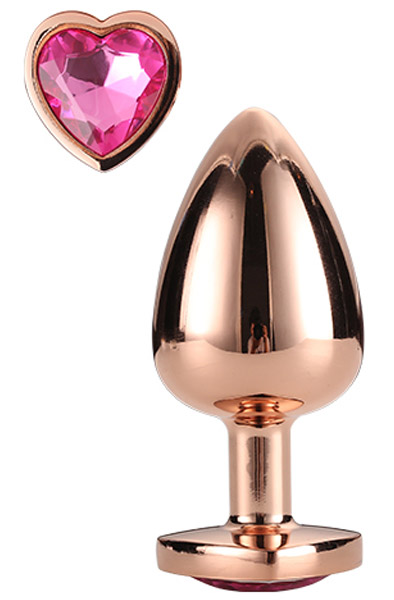 Gleaming Love Roségold Plug Mittelgroß - Analplug aus Metall 1