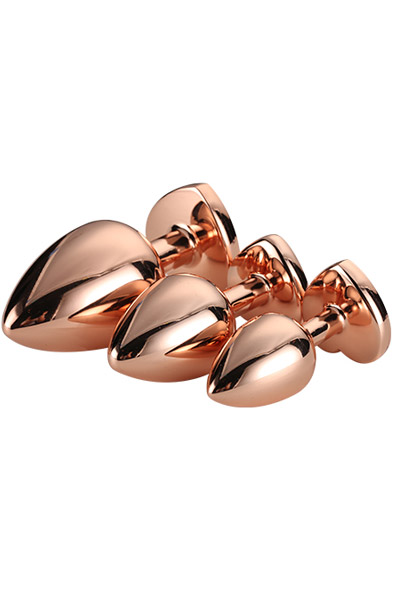 Gleaming Love Roségold Plug-Set - Analplug Set 2