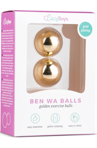 Gold Ben Wa Kugeln 22mm - Knipballs & Geisha-Bälle 2