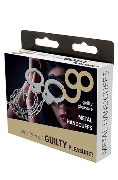Guilty Pleasure Metall-Handschellen mit langer Kette - Handschellen aus Metall 2