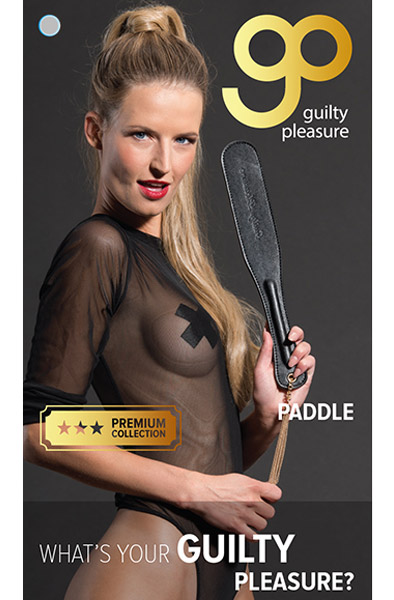 Guilty Pleasure Premium Paddle Schwarz - BDSM Paddel 2