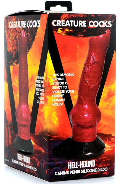 Hell-Hound Hunde-Penis Silikon Dildo 19 cm - Drachen-Dildo 6
