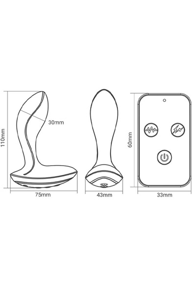Herrules Prostata-Massagegerät mit Elektroschock und Vibration - Prostatastimulator 4