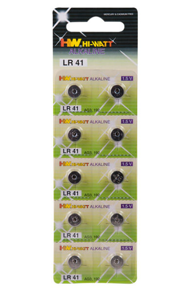 Hi-Watt LR41 10er-Pack Batterien - Batterien LR41 2
