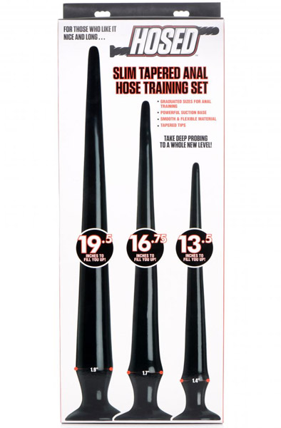 Hosed Extreme Silikon Anal Plug Trainingsset 34/42/49cm - Extra lange Anal-Dildos 2