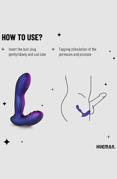 Hueman Klopfender Analplug - Prostata-Vibrator 2