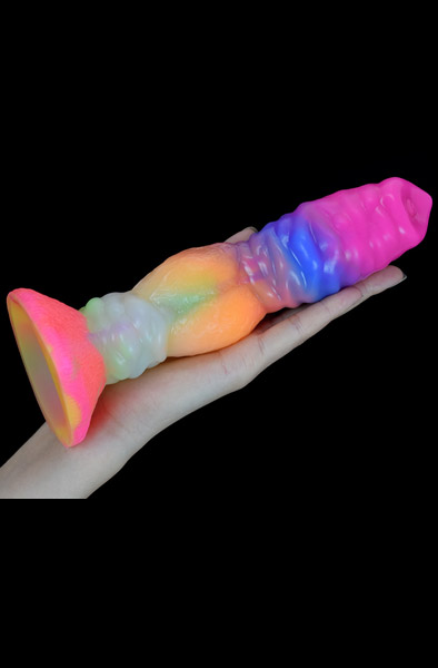 Hydra Leuchtender Dildo 20,3 cm - Drachen-Dildo 2
