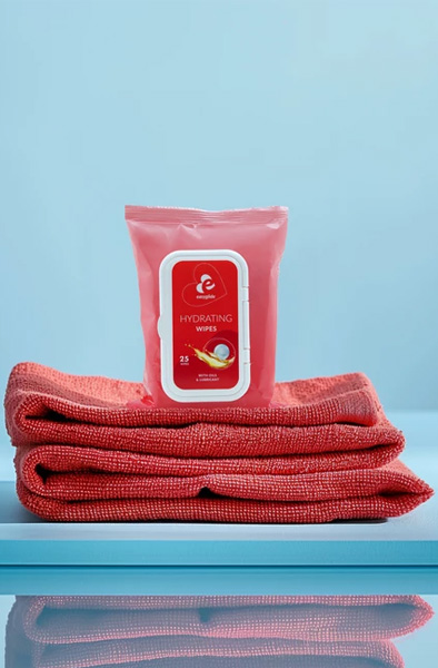 Hydrating Feuchttücher mit Gleitmittel & Ölen 25er-Pack - Intimtücher 4