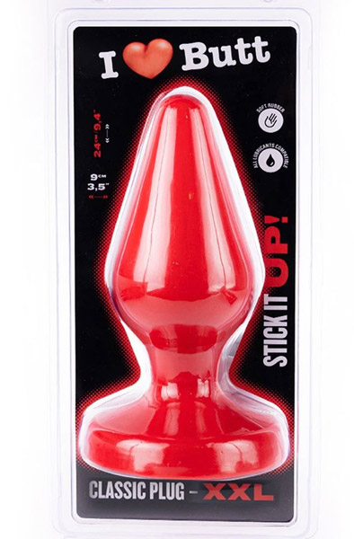I Love Butt Klassischer Plug XXL Rot 24cm - XL Buttplug 3