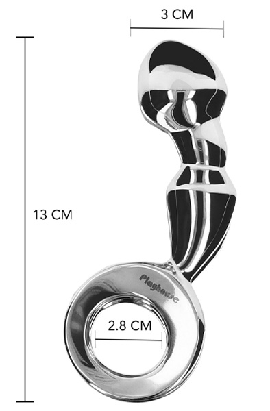 Impulse Stainless Steel Prostate Plug - Analplug aus Metall 5