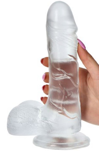 Jelly Dildo Real Rapture Transparent 23 cm - Dildo 1