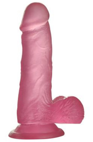Jelly Studs Kristall-Dildo Pink 15,5cm - Dildo 1