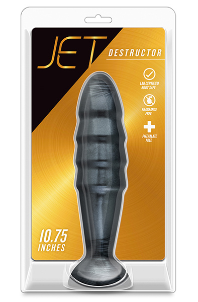Jet Destructor Carbon Metallic Schwarz Analplug - Extra dicker Analplug 3
