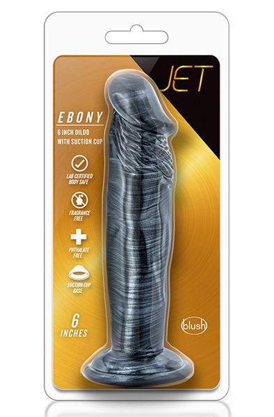 Jet Ebony Dildo Carbon Metallic Schwarz 16,5cm - Dildo 2