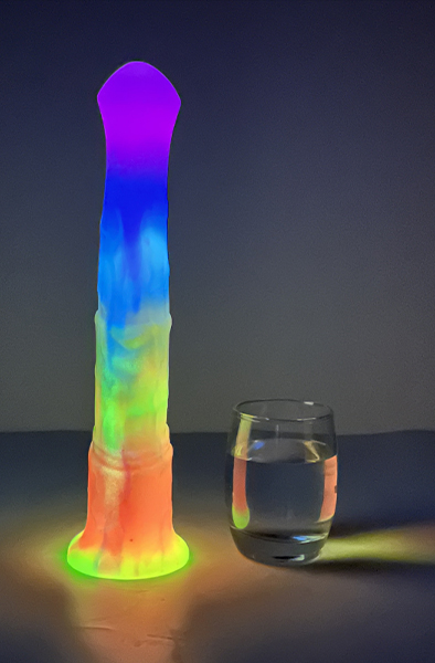Jolly Star im Dunkeln Leuchtender Dildo 29,5 cm - Drachen-Dildo 3