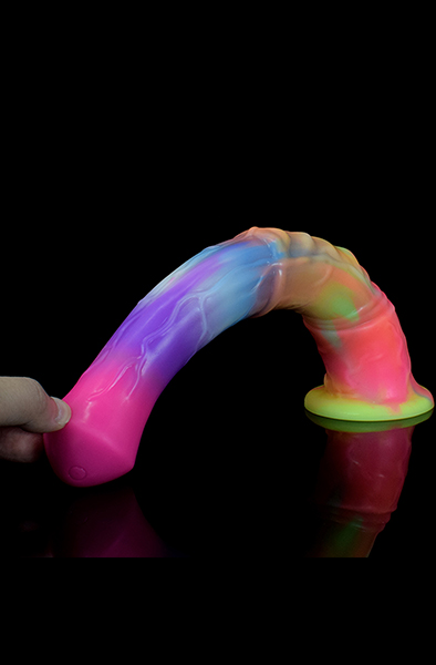 Jolly Star im Dunkeln Leuchtender Dildo 29,5 cm - Drachen-Dildo 4