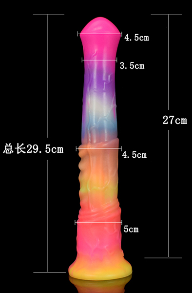 Jolly Star im Dunkeln Leuchtender Dildo 29,5 cm - Drachen-Dildo 7