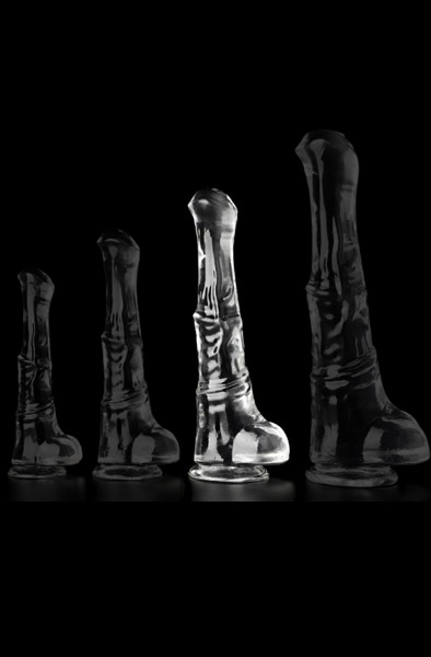 Jumpy Transparenter Monster Dildo L 33,5 cm - Monster-Dildo 2
