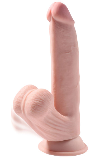 King Cock 3D Schwingende Hoden 24,5 cm - Dildo 1