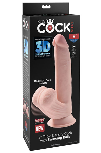 King Cock 3D Schwingende Hoden 24,5 cm - Dildo 4