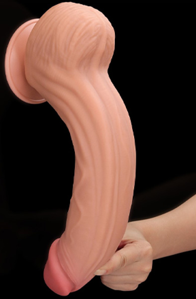 King Sized Gleithaut-Doppelschicht-Dildo 31 cm - XL Dildo 5