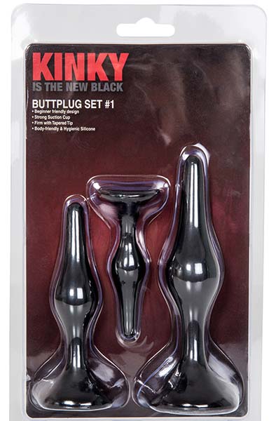 KINKY Is The New Black Buttplug-Set #1 - Analplug Set 2