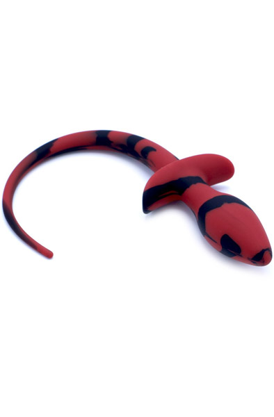 Kiotos Analplug Hundeschwanz Schwarz/Rot - Analplug in Tierform 2