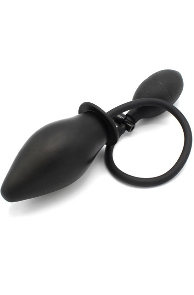 Kiotos Aufblasbarer Anal-Spade Plug Schwarz - Aufblasbarer Analplug 1