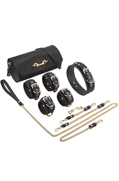 Kiotos BDSM Deluxe Set Schwarz - Bondage-Set 1