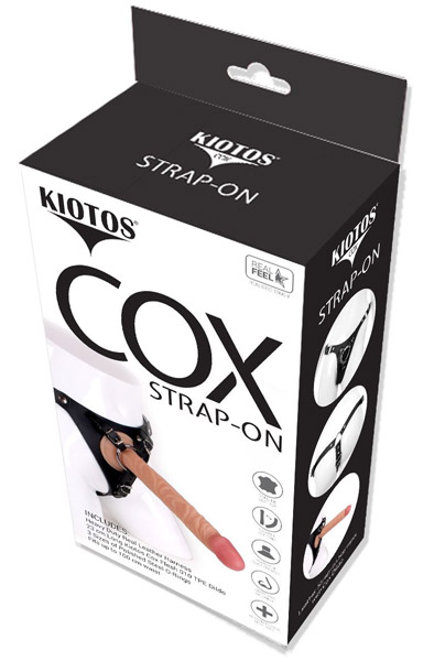 Kiotos COX Strap-On + Dildo Hautfarben 23cm - Umschnalldildo mit Geschirr 3