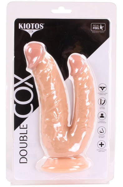 Kiotos Doppel-COX Hautfarben 19 cm - Doppel-Dildo 3