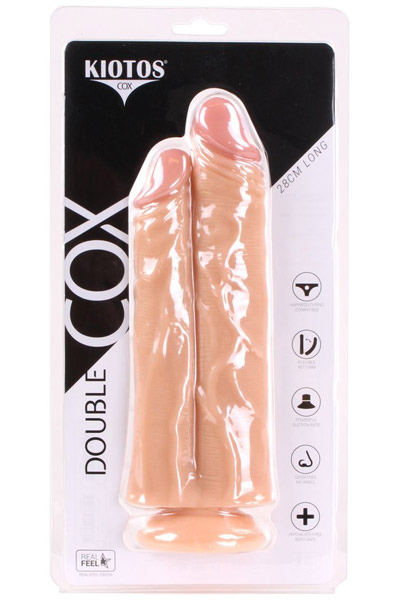 Kiotos Doppel COX Hautfarben 28cm - Doppel-Dildo 3