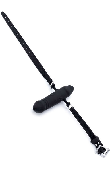 Kiotos Silikon Doppelpenis Mundknebel - Knebelball mit Dildo 3