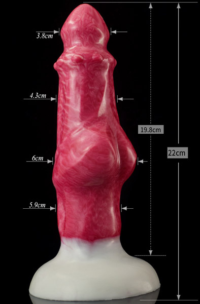 Kitsune Ejakulierender Dildo 22 cm - Drachen-Dildo 2
