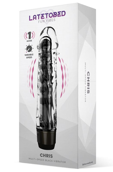 Latetobed Chris Multi-Speed-Vibrator Schwarz - Vibrierender Dildo 2