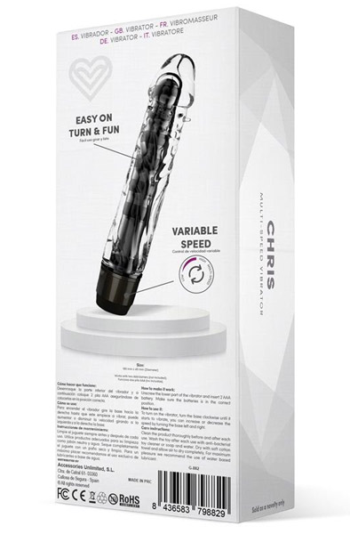 Latetobed Chris Multi-Speed-Vibrator Schwarz - Vibrierender Dildo 3