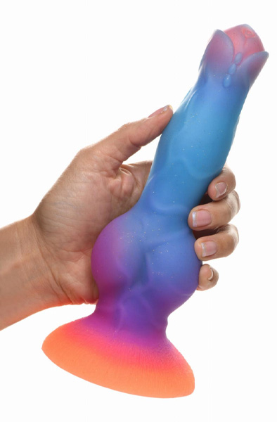 Leuchtet im Dunkeln Silikon Alien Dildo 21,5 cm - Drachen-Dildo 2